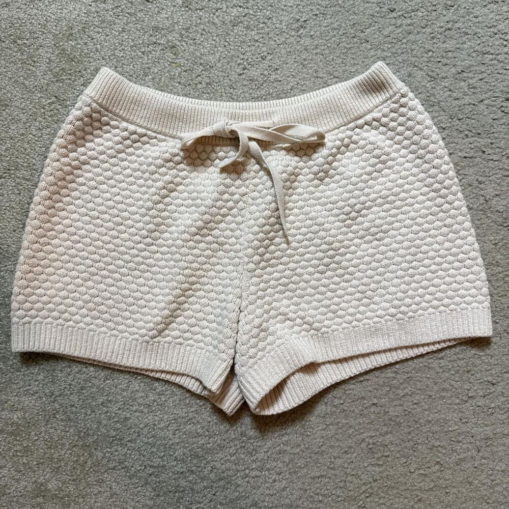 Lpa Women's White and Cream Shorts